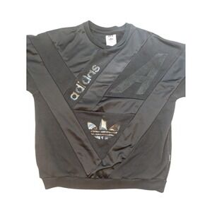 Adidas Archive Series Sweatshirt Men’s Large Black‎ Embossed Logo